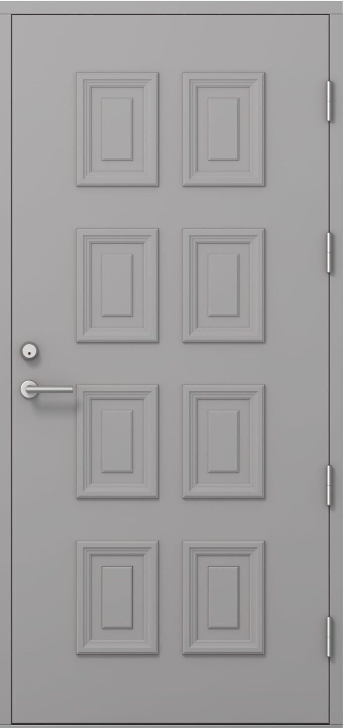 Ārdurvis Kaski Dzintari Arhipelago kolekcija ar dekoratīvu daudzdaļīgu paneļojumu