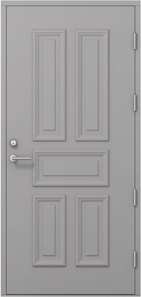 Ārdurvis Kaski Asari Arhipelago kolekcija ar dekoratīvu klasisku paneļojumu