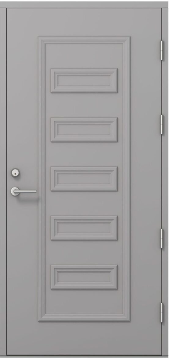 Ārdurvis Kaski Sloka Termo Arhipelago kolekcija ar piecu dekoratīvu paneļu reljefu