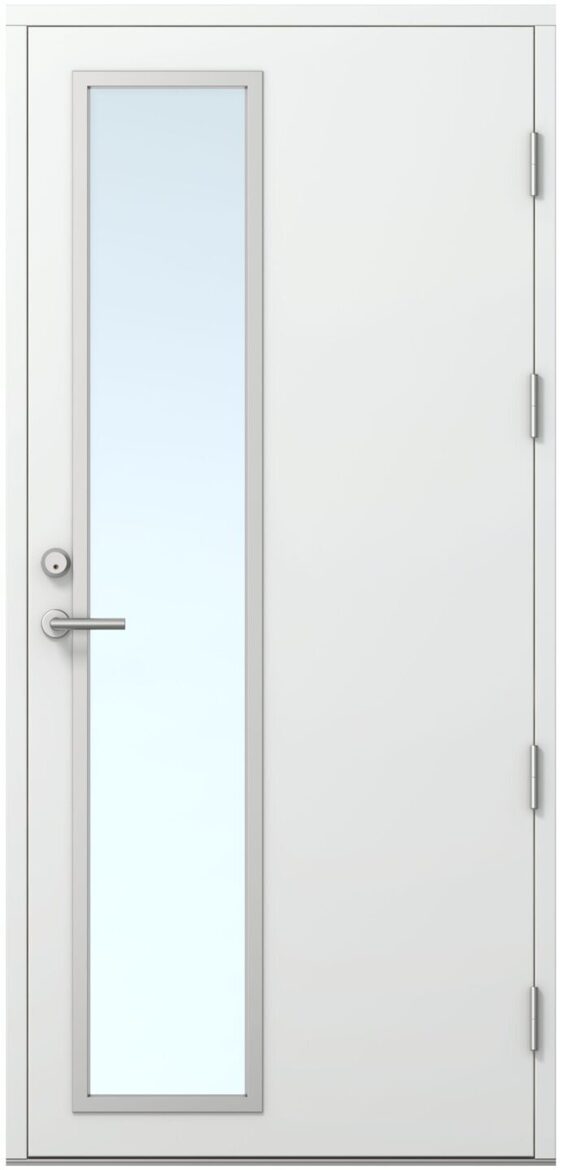 Kaski Mumbai Termo ārdurvis ar plašu vertikālu stiklojumu – Design kolekcija