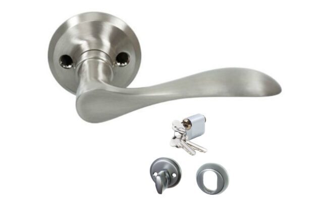 Rokturis Valnes VAL97 un cilindra komplekts (CIL+WC), nerūsējošais tērauds– Skandināvu standarts