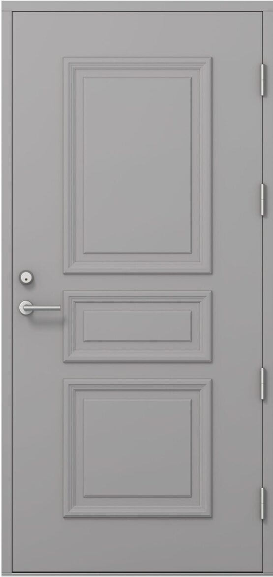 Ārdurvis Kaski Pumpuri Termo Arhipelago kolekcija ar trīs klasiskām dekoratīvajām reljefa līnijām