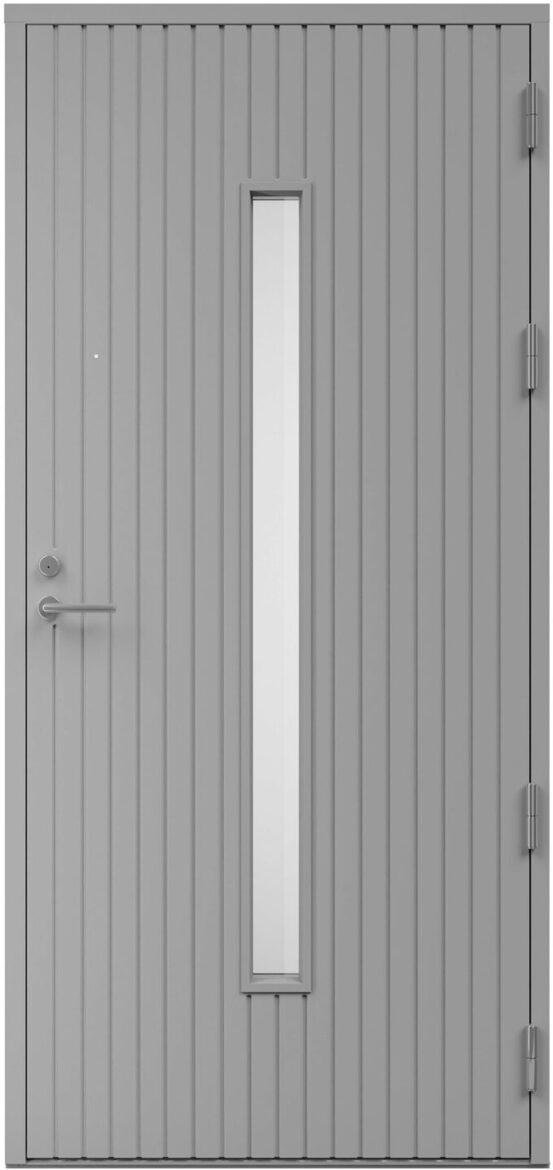 Kaski Liverpool Termo ārdurvis ar vertikālu stiklojumu – Design kolekcija