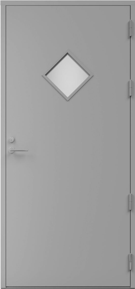 Kaski Gibraltar Termo ārdurvis ar rombveida stiklojumu – Design kolekcija