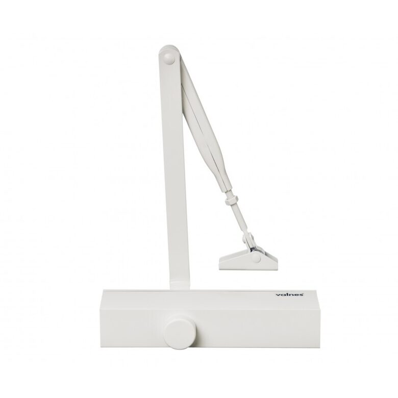 Durvju aizvērējs ar vērējroku Valnes (VALT72), baltā krāsā