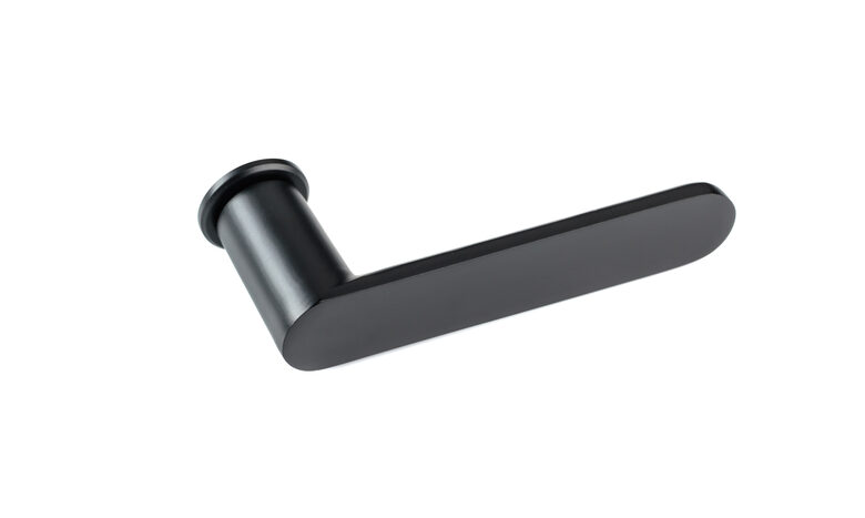 Iekšdurvju rokturis MINI 14 – melns, minimālistisks dizains