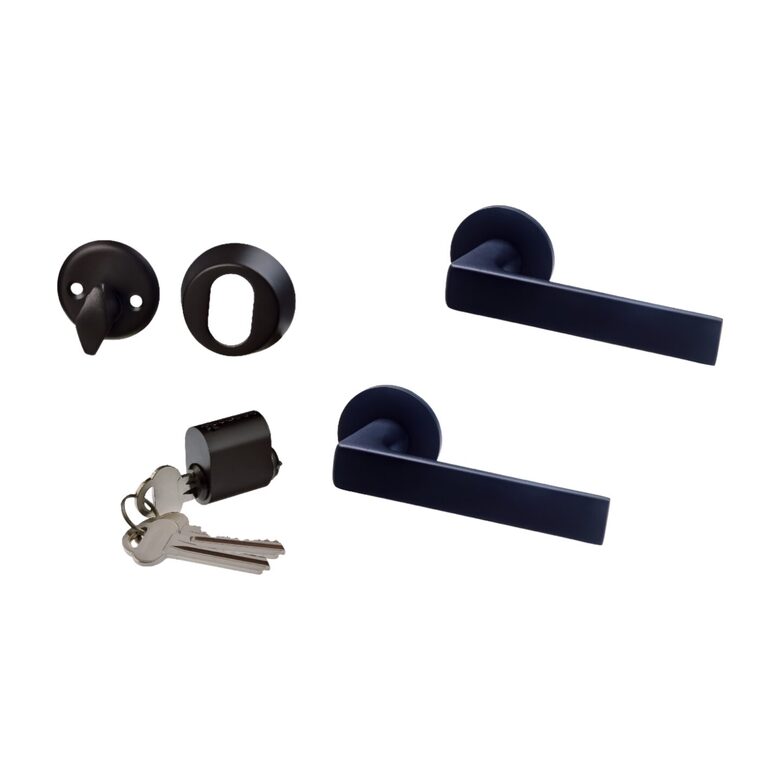 Rokturis Valnes VAL5 un cilindra komplekts (CIL+WC), Melns – Skandināvu standarts