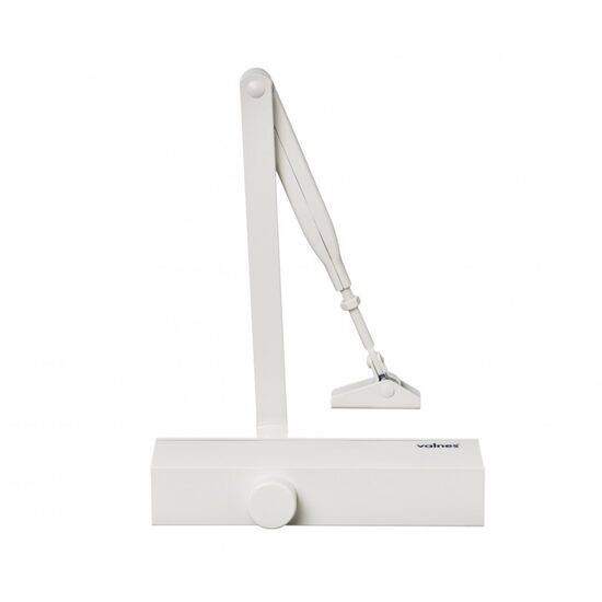 Durvju aizvērējs ar vērējroku Valnes (VALT72), baltā krāsā