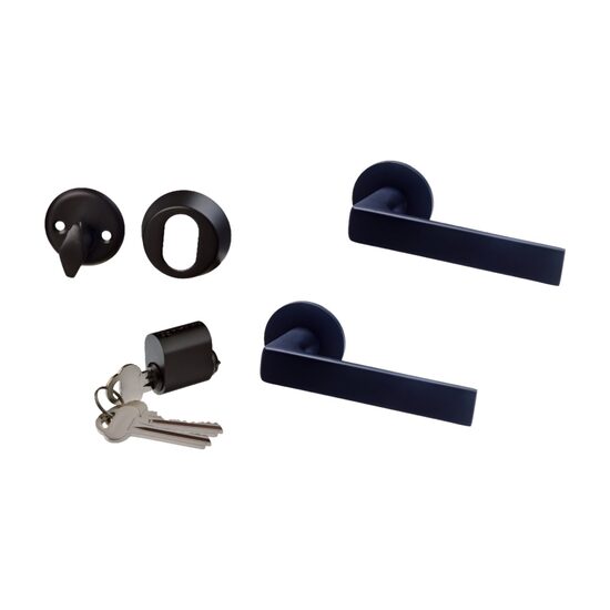 Rokturis Valnes VAL5 un cilindra komplekts (CIL+WC), Melns – Skandināvu standarts