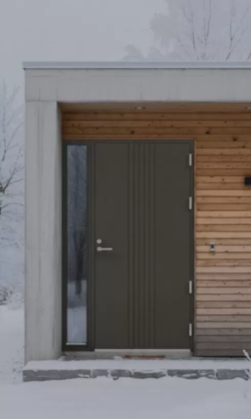 Köpenhamn Termo ar sānu logu — Design kolekcija, klienta objekts Liepājā