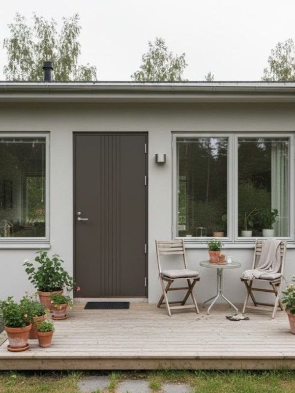 Kopenhamn Thermo ārdurvis modernā mājā