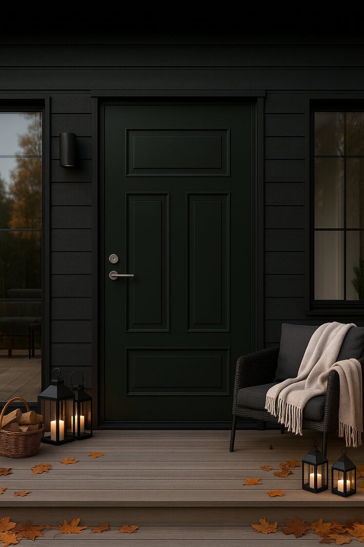 Melnas ārdurvis – FinDoor