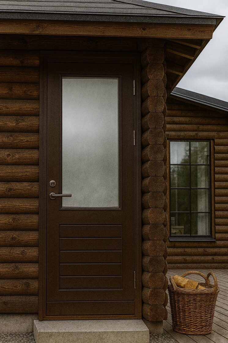 Brūnas ārdurvis – FinDoor