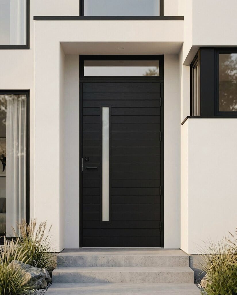 Ārdurvis ar virsgaismu – liela skandināvu ieeja